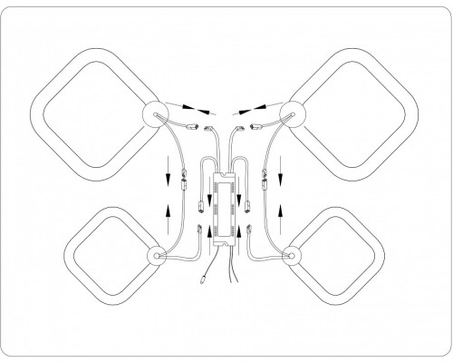 Потолочная люстра Ambrella Light FA FA3822