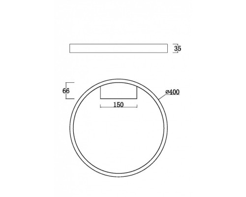 Накладной светильник Maytoni Rim MOD058CL-L25B3K