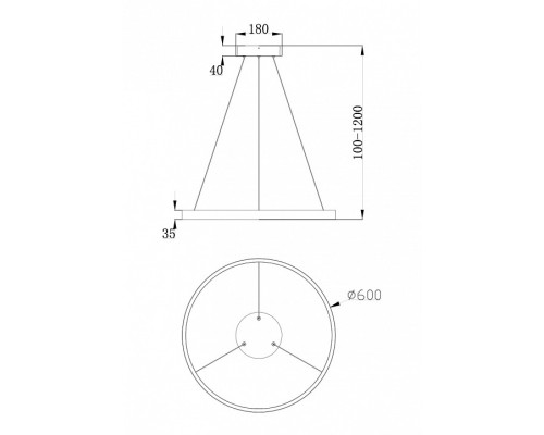 Подвесной светильник Maytoni Rim MOD058PL-L32W4K