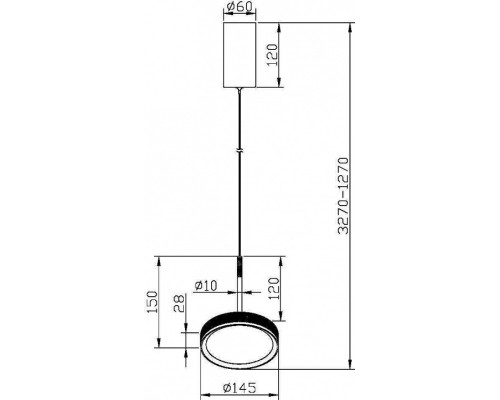 Подвесной светильник Maytoni Halo MOD041PL-L15TR3K