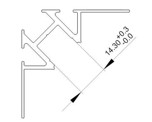 Профиль накладной Deko-Light EV-01-12 975371