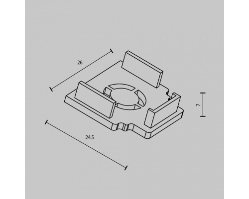 Заглушка для трека Maytoni Accessories for tracks Exility TRAM034EC-42B