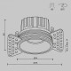 Встраиваемый светильник Maytoni Round DL058-12W4K-TRS-BS