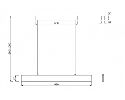 Подвесной светильник Maytoni Step P010PL-L23W