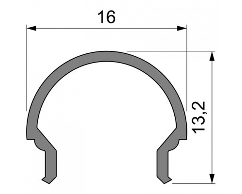 Профиль накладной Deko-Light R-01-10 984514