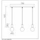 Подвесной светильник Lucide Fix Multiple 08408/03/30