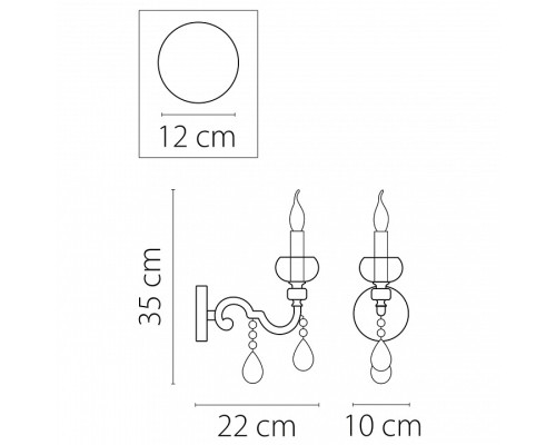 Бра Osgona Montare 787612