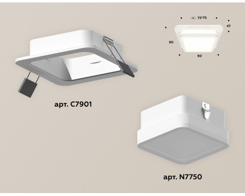 Встраиваемый светильник Ambrella Light XC XC7901012