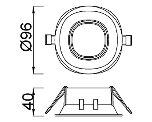 Встраиваемый светильник Mantra Comfort Gu10 C0160