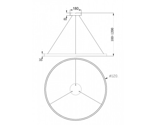 Подвесной светильник Maytoni Rim MOD058PL-L65B4K