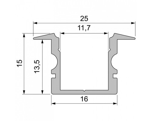 Профиль встраиваемый Deko-Light ET-02-10 975129