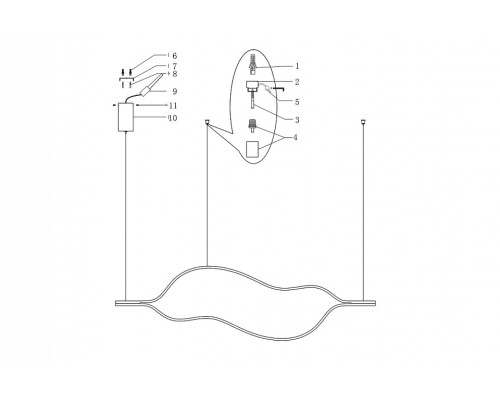 Подвесной светильник Imperiumloft Tape Light TRUDY01