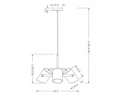 Подвесной светильник Freya Elori FR4004PL-03WB