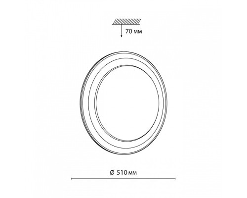 Накладной светильник Sonex Setta 7630/EL