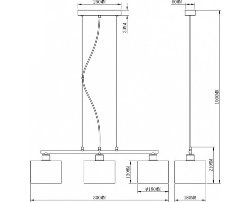 Подвесной светильник Moderli Room V2731-3P