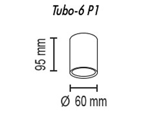 Накладной светильник TopDecor Tubo6 Tubo6 P1 27