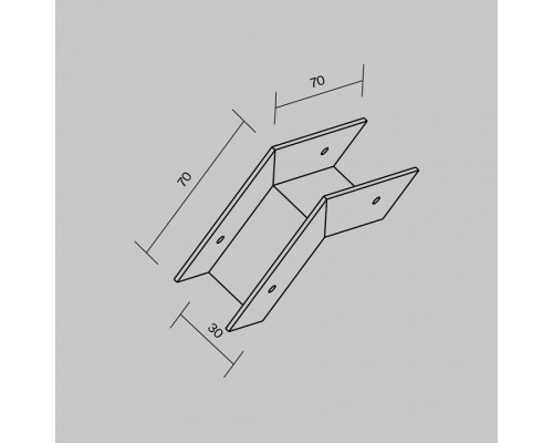 Соединитель угловой внутренний для профиля Maytoni Line Elasity O-TR001-OC