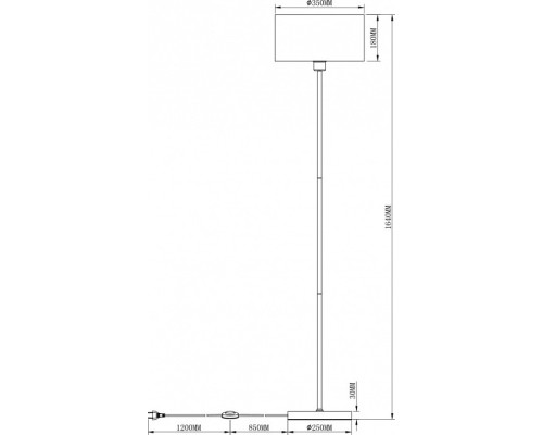 Торшер Moderli Room V2734-1F