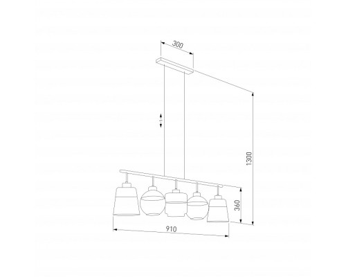 Подвесной светильник TK Lighting Amber 2382 Amber