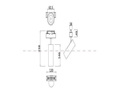 Светильник на штанге Maytoni Focus LED TR019-2-15W3K-W