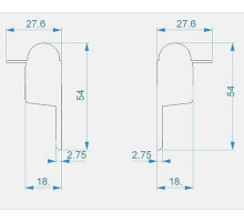 Набор из 10 заглушек для профиля Deko-Light R-EL-03-10 979710