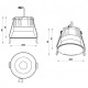 Встраиваемый светильник iLedex Mars 212-12W-D95-4000K-24DG-WH