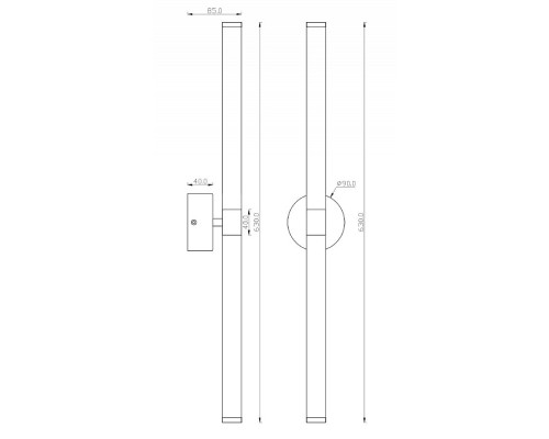 Бра Maytoni Axis MOD106WL-L16B3K