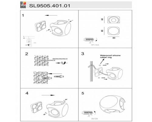 Накладной светильник ST-Luce Volti SL9505.401.01