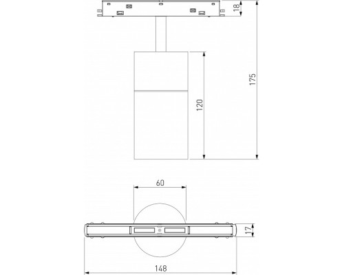 Светильник на штанге Elektrostandard Slim Magnetic a063538