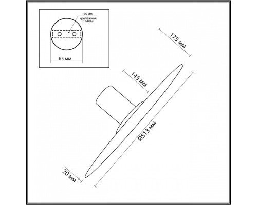 Накладной светильник Odeon Light Stoflake 5078/45L