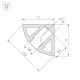 Профиль накладной угловой внутренний Arlight SL-KANT 038197