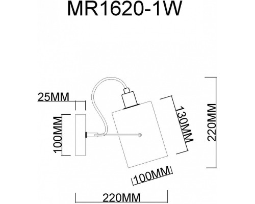 Бра MyFar Sara MR1620-1W