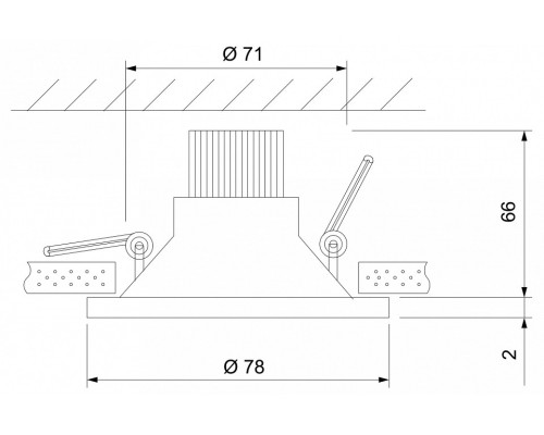 Встраиваемый светильник Elektrostandard 15266/LED a055718