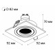 Встраиваемый светильник Italline SAG103-4 SAG103-4 white/white