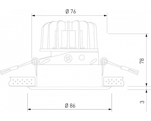 Встраиваемый светильник Elektrostandard Osti a062938