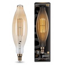 Лампа светодиодная Gauss LED Vintage Filament E27 6Вт 2400K 155802008