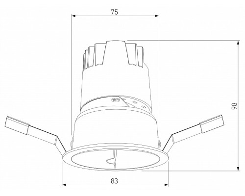 Встраиваемый светильник Elektrostandard Inline a064612