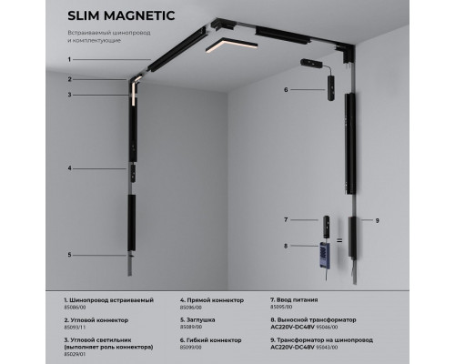 Встраиваемый светильник Elektrostandard Slim Magnetic a067377