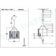 Подвесной светильник iLamp Qeens P9501-4 NIC