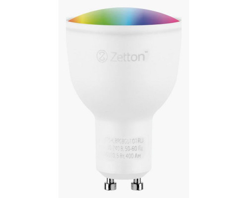 Лампа светодиодная с управлением через Wi-Fi Zetton Smart Wi-Fi Bulb GU10 5Вт 6500K ZTSHLBRGBGU101RU