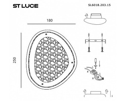 Накладной светильник ST-Luce Enigma SL6018.203.15