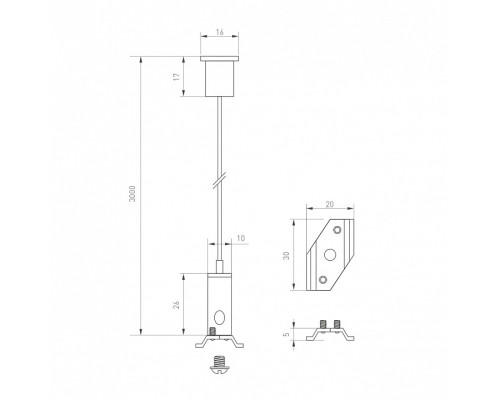 Подвес для трека Arlight MAG-25 033252