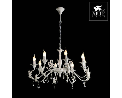 Подвесная люстра Arte Lamp Angelina A5349LM-8WH