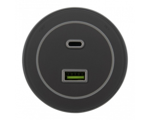 Розетка USB и type C на треке Arte Milano Am-track-sockets-39 399732TS/USB-Type-C Silver