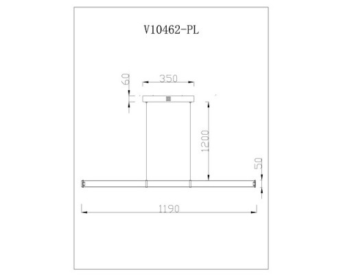 Подвесной светильник Moderli Varese V10462-PL