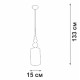 Подвесной светильник Vitaluce V2995 V2995-0/1S
