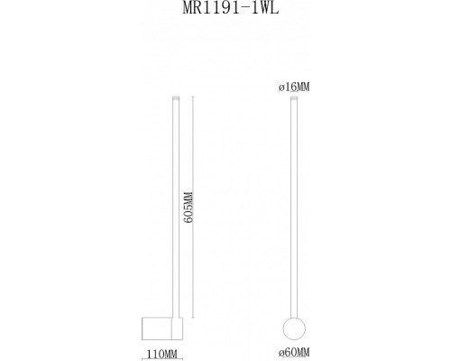 Бра MyFar Sunn MR1191-1WL