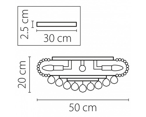 Накладной светильник Osgona Monile 704092