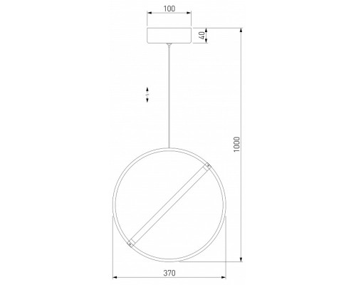 Подвесной светильник Eurosvet Element 90281/1 бронза