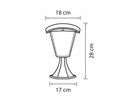 Наземный низкий светильник Lightstar Lampione 375970